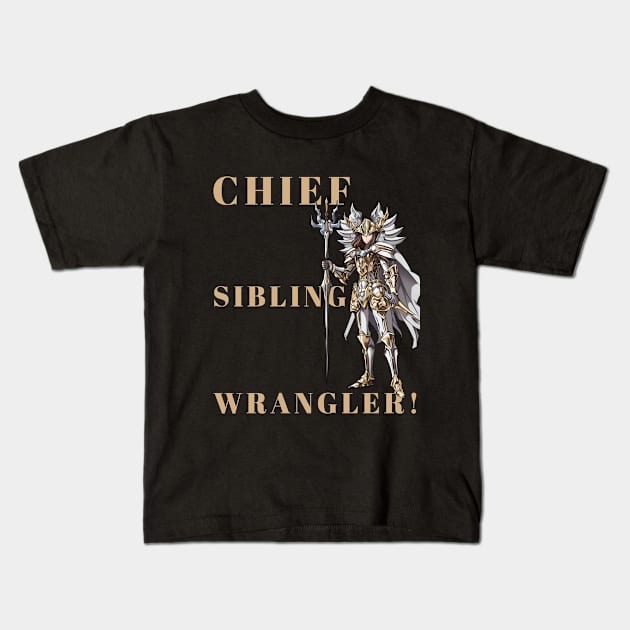 Eldest children wrangle the others Kids T-Shirt by Hermit-Appeal